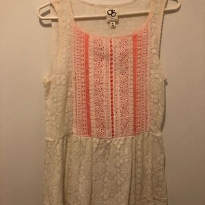 Anthropologie peplum lace top